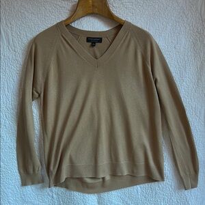Tan Banana Republic V-Neck Sweater